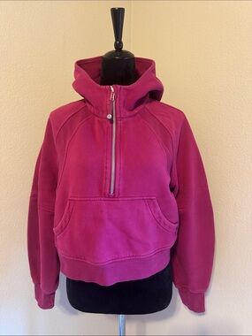 Lulu Scuba Half-Zip Hoodie - Pink